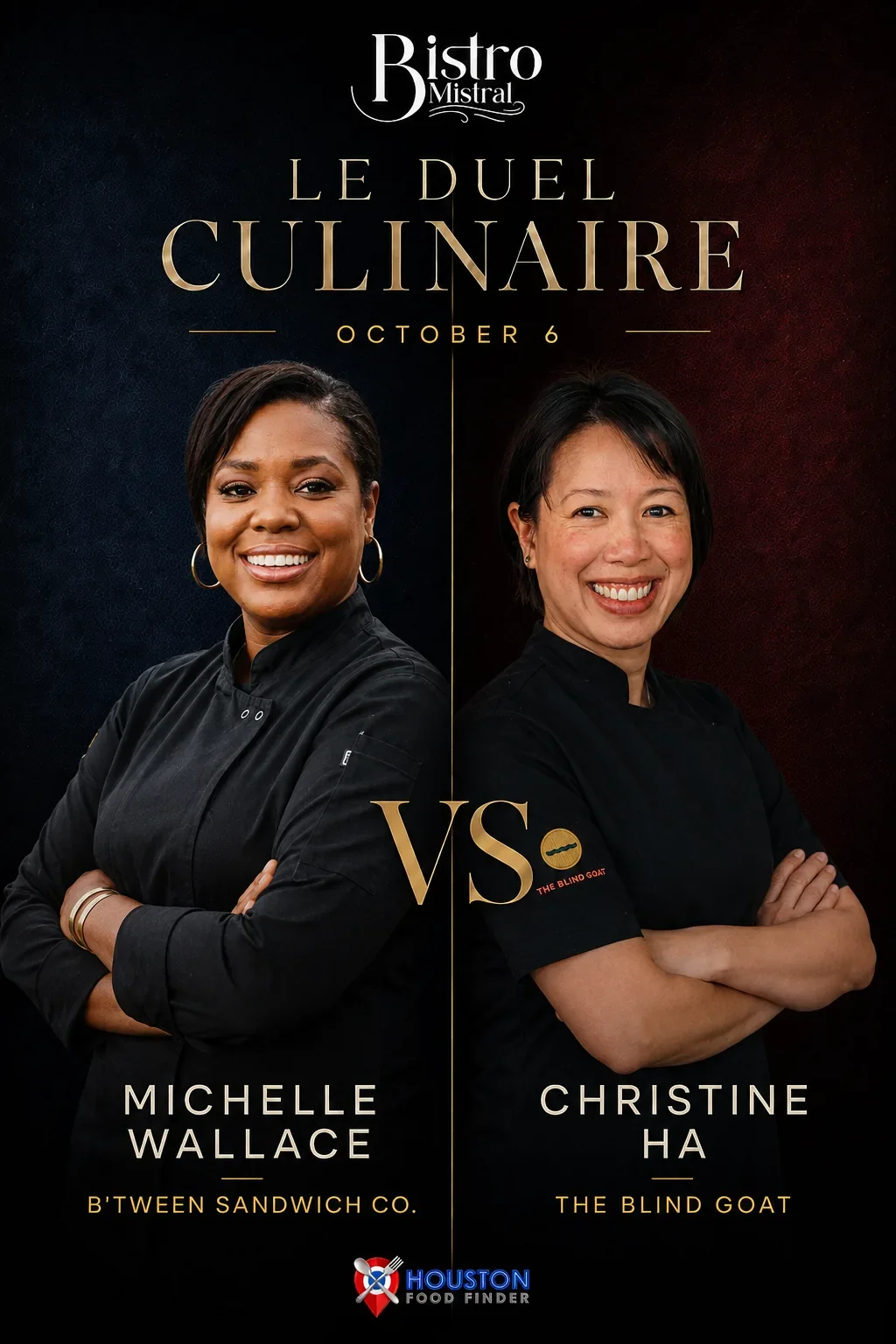 Le Duel Culinaire Tuesday, October 6: Michelle Wallace of b'Tween Sandwich Co. vs Christine Ha of The Blind Goat