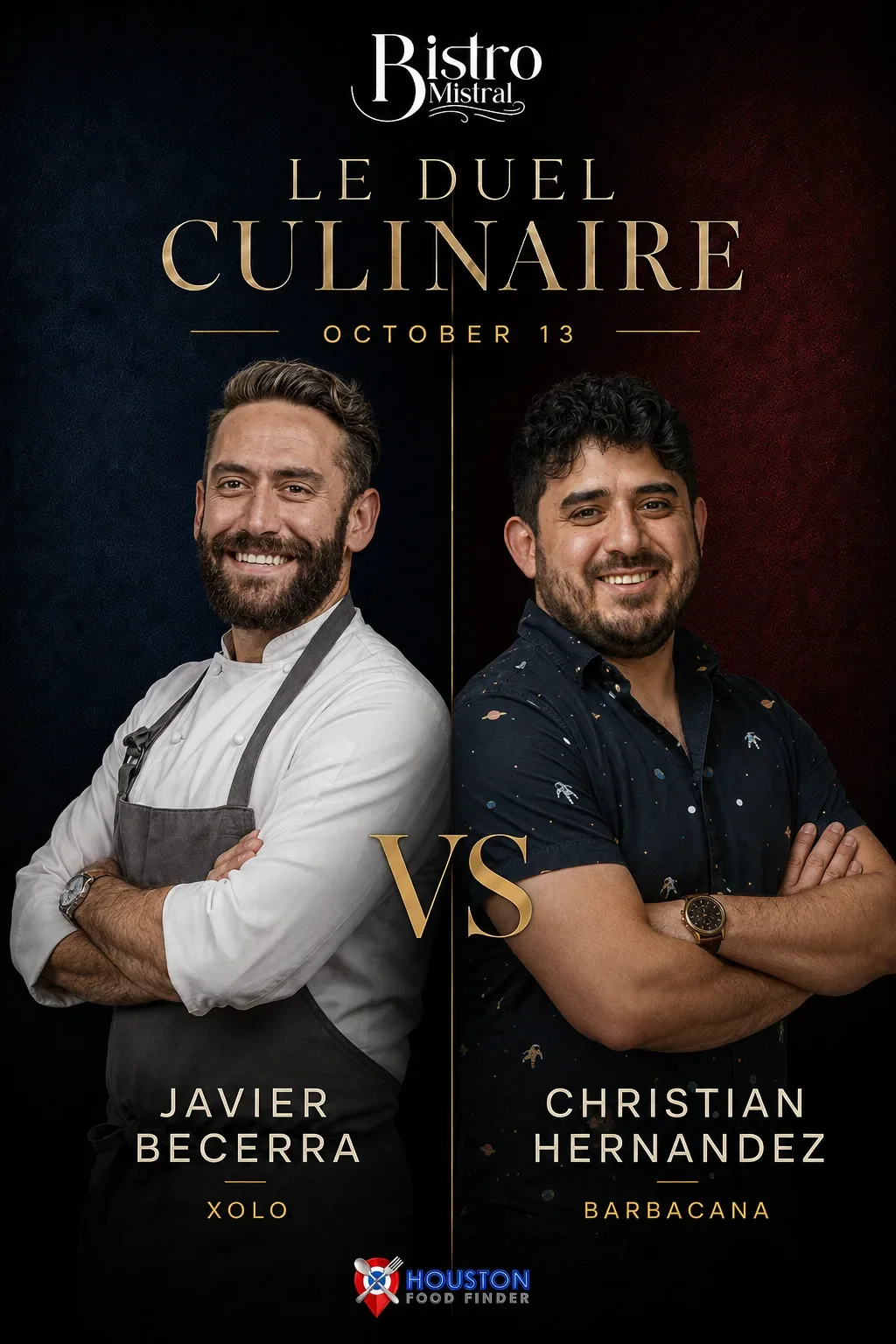 Le Duel Culinaire Tuesday, October 13: Javier Becerra of XOLO vs Christian Hernandez of Barbacana